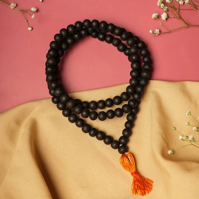 Original Karungali Malai – 108 Ebony Blackwood Beads (Lab Tested and Government Certified)