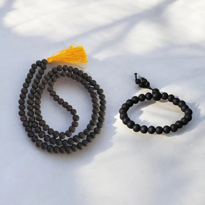 Original Karungali Malai – 108 Ebony Blackwood Beads (Lab Tested and Government Certified)